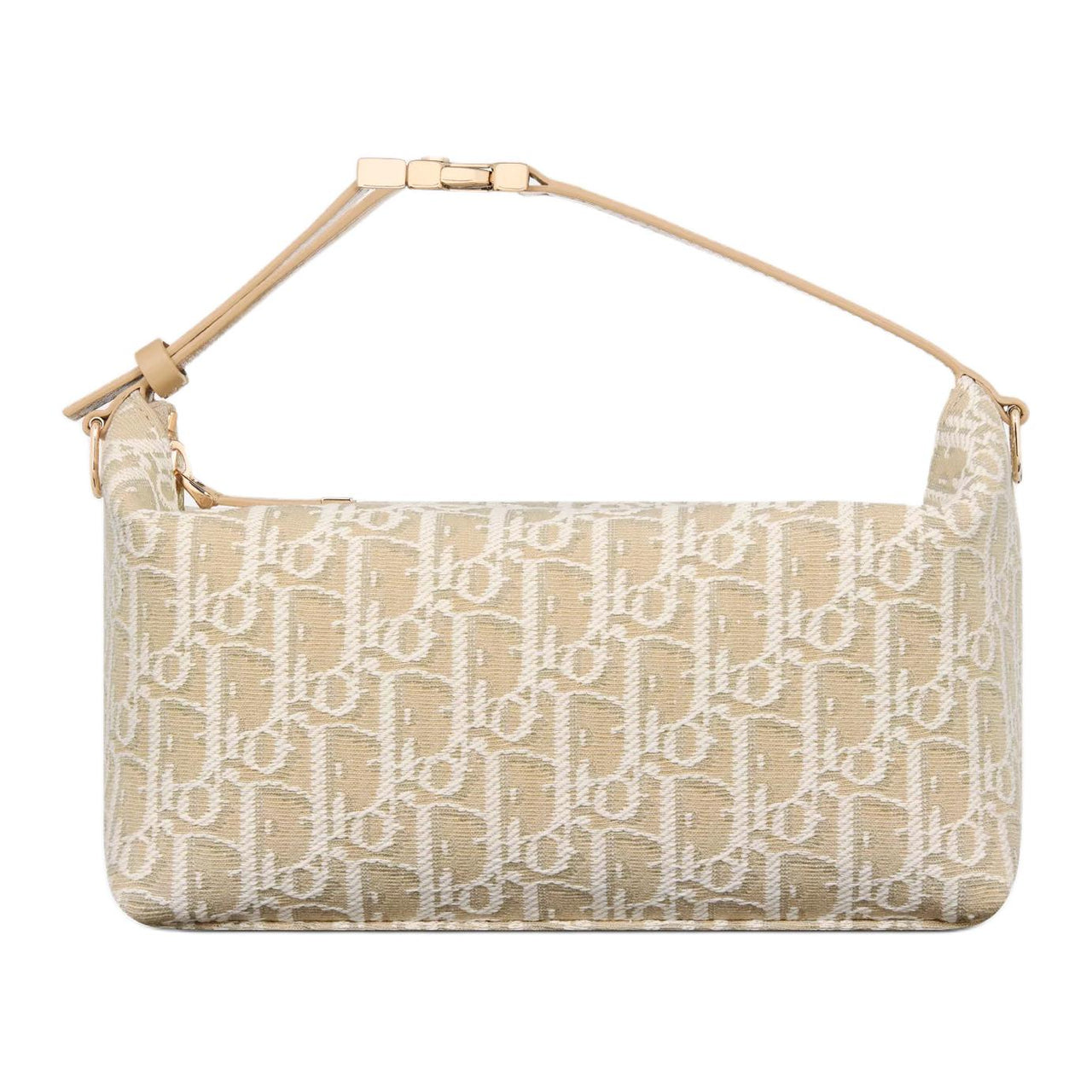 DIOR Travel Cotton One Shoulder Handbags Medium Size Women's Natural