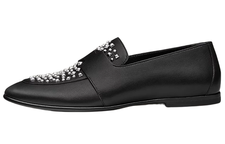 HERMES Ancora Loafers Women's Black