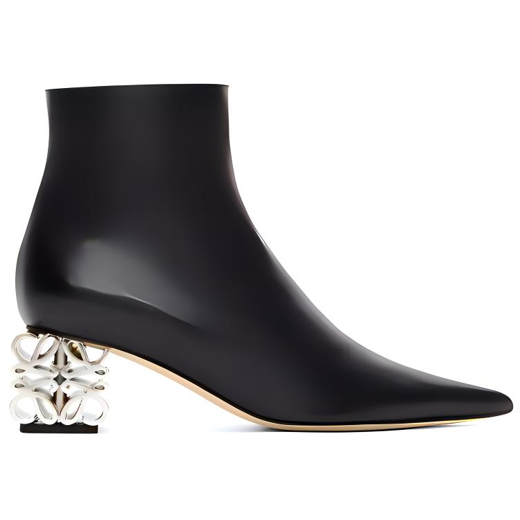 LOEWE Anagram Ankle Boots 6cm Women's Black