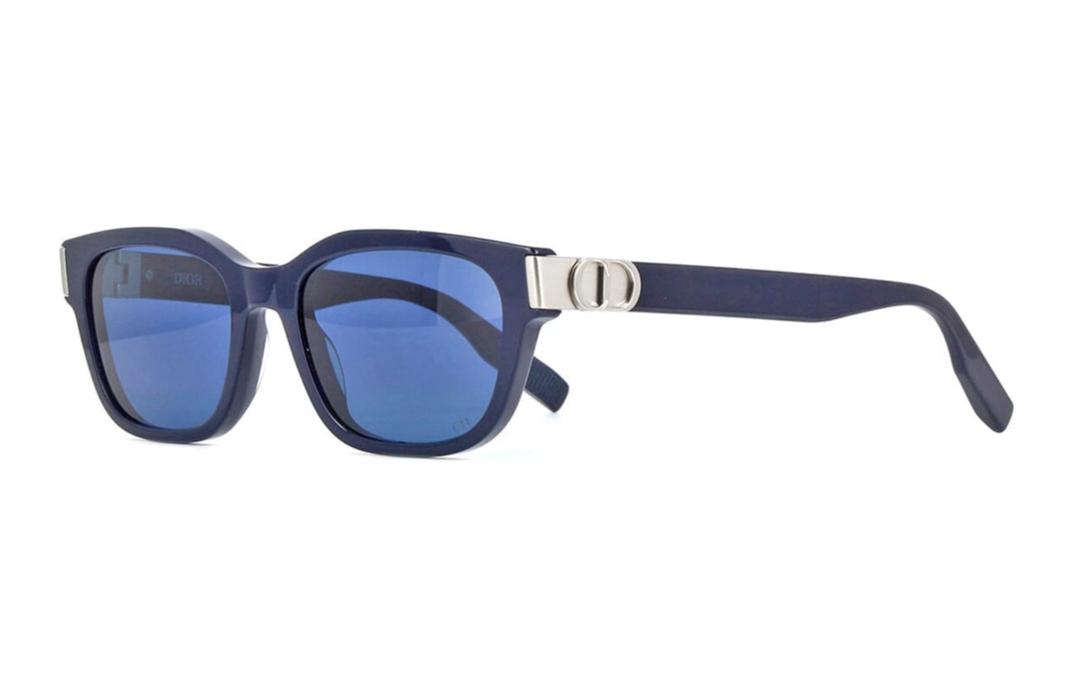 DIOR Acetate Square Sunglasses Men's Blue