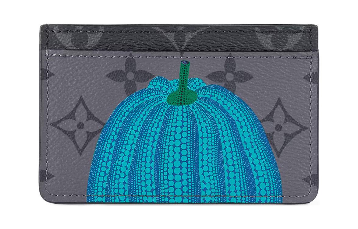 LOUIS VUITTON Lv X Yk Porte Carte Simple Pumpkin Print