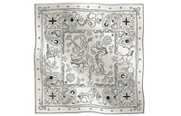 HERMES Silk Scarves Women's White