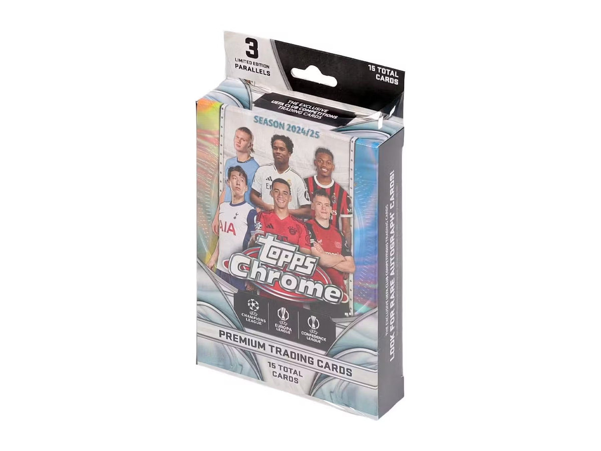 Topps Chrome Soccer 24-25 UEFA Club Competitions Hanger Box 887521139637