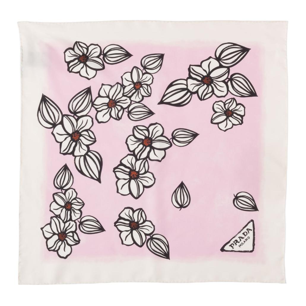 PRADA Floral-print Twill Scarf