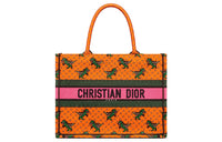 DIOR BookTote Embroidery Tote Bag Shopping Bag Shoulder Bag Handbag Regular Women's Orange