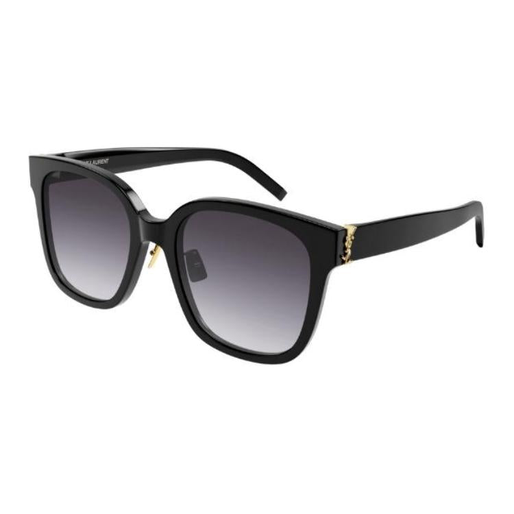 SAINT LAURENT Glue Square Sunglasses Women's Black