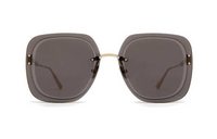 DIOR Irregular Shape Sunglasses Women's Black