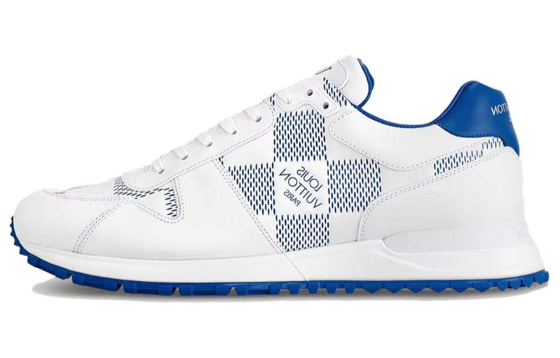 LOUIS VUITTON Run Away Wear-Resistant Low-Top Casual Shoes Men's White Blue