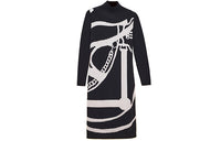 HERMES Long-Sleeved Dresses Women's Black