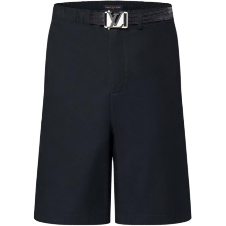 LOUIS VUITTON Lv Buckle Cotton Shorts