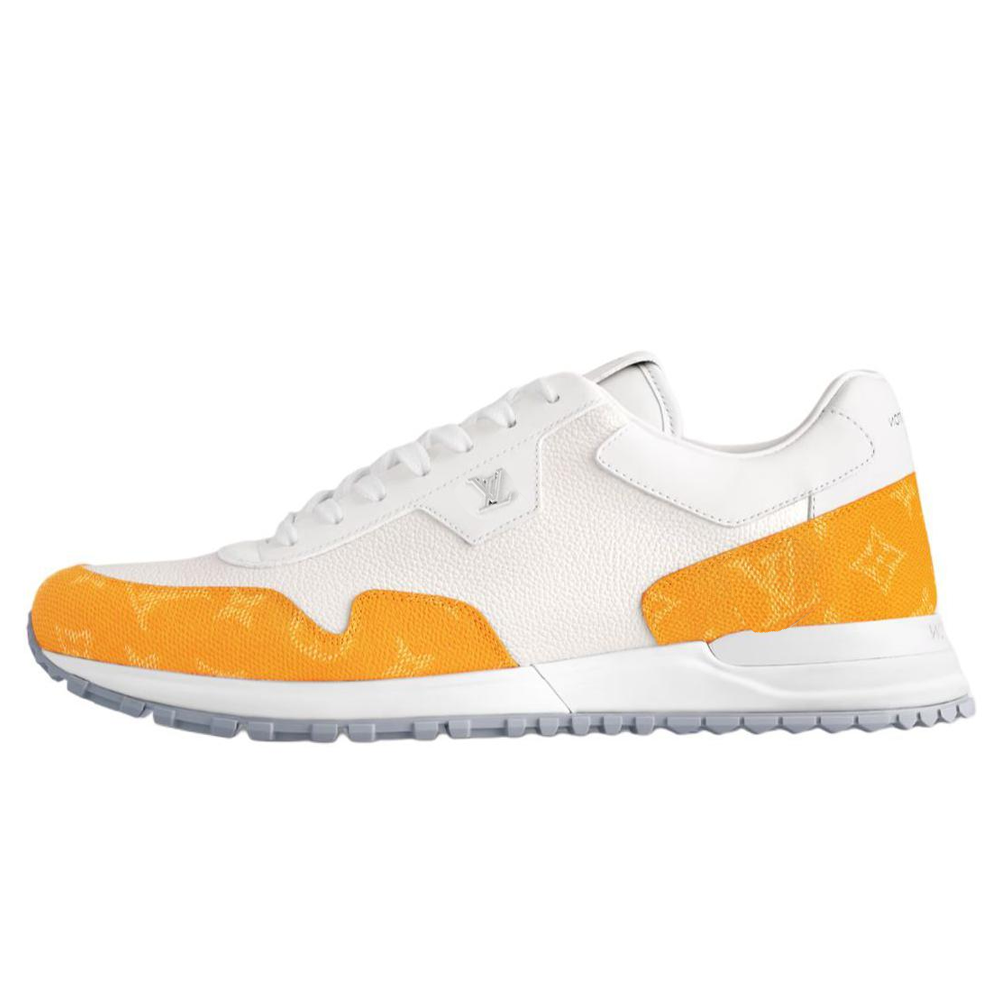 LOUIS VUITTON Run Away 2025 Spring Men's Collection Low-Top Casual Shoes Men's White Yellow