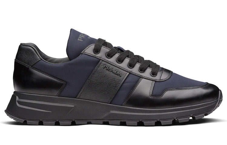 PRADA PRAX 1 Cushioning Anti-Slip Wear-Resistant Breathability Low-Top Sports Casual Shoes Men's Black Blue