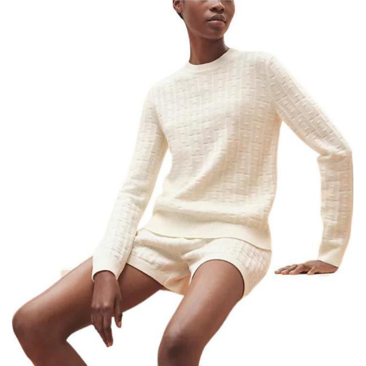 HERMES SS23 Sweatshirt Women's Gray White