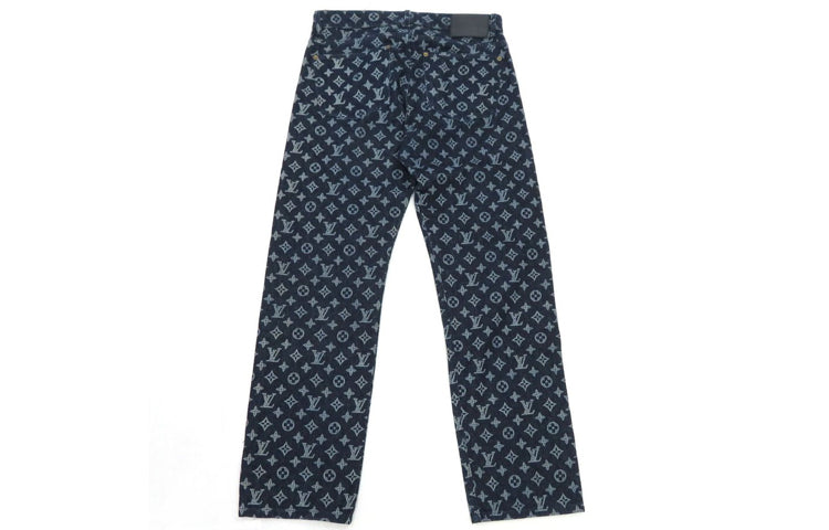 LOUIS VUITTON New Quarterly Products Of LV Jeans Men Blue