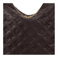 LOUIS VUITTON Coussin Leather Tote Bag Shopping Bag Handbag Shoulder Bag Women's Dark Brown