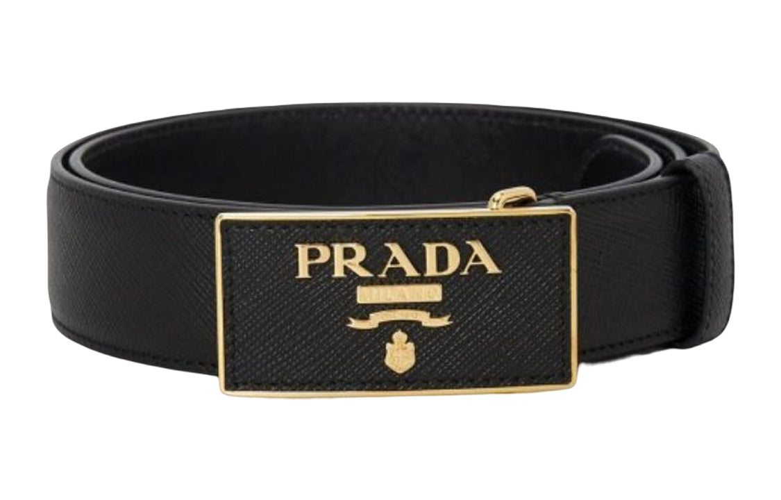 PRADA Logo Plaque Belt