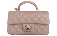 CHANEL Classic Flap CF Sheepskin Flap Bag Handbag, Shoulder Bag, Crossbody Bag Regular Women's Light Pink