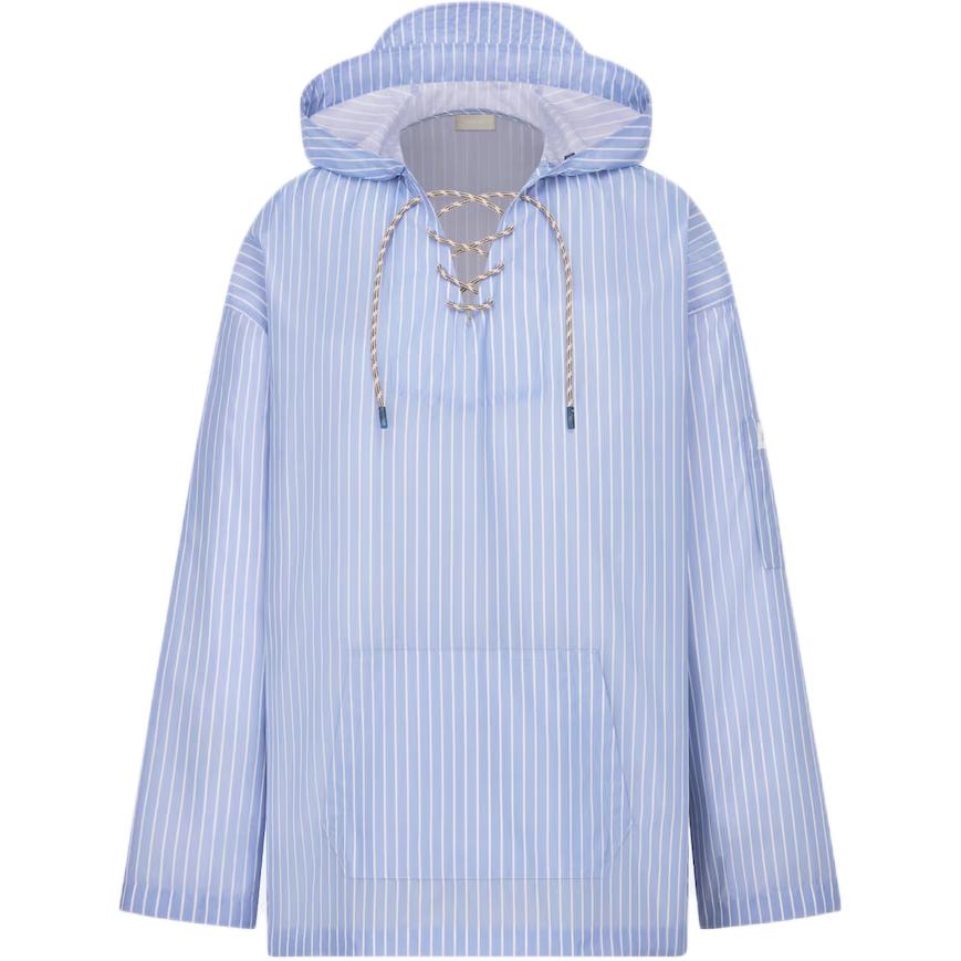 DIOR Striped Hooded Shirt