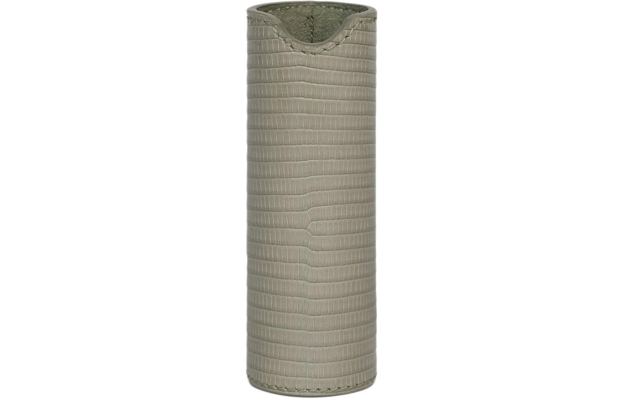 CELINE Lizard Skin Spray Box Storage Bag Women's Clay Green