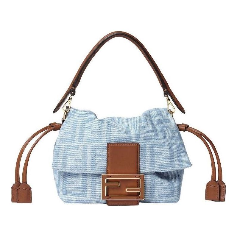 (WMNS) Fendi Mamma Baguette Small 'Light Blue' 8BS105AY6QF1WM6