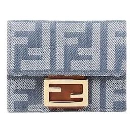 (WMNS) Fendi FW25 Baguette Tri-Fold Wallet 'Blue' 8M0395AUT4F1SXQ