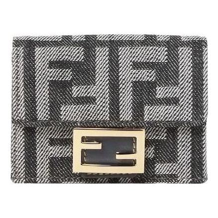 (WMNS) Fendi FW25 Baguette Tri-Fold Wallet 'Grey' 8M0395AUT4F1UJ5