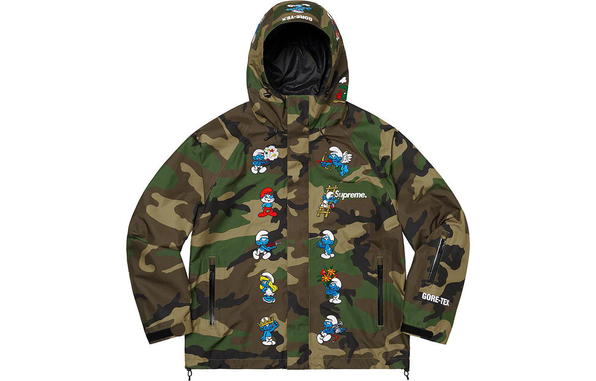Supreme x Smurfs GORE-TEX Shell Jacket 'Black Blue White' SUP-FW20-015