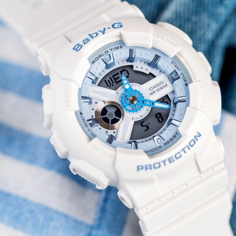 CASIO Baby-G 'Black & White' GA-100CF-1A9&BA-110BE-7A