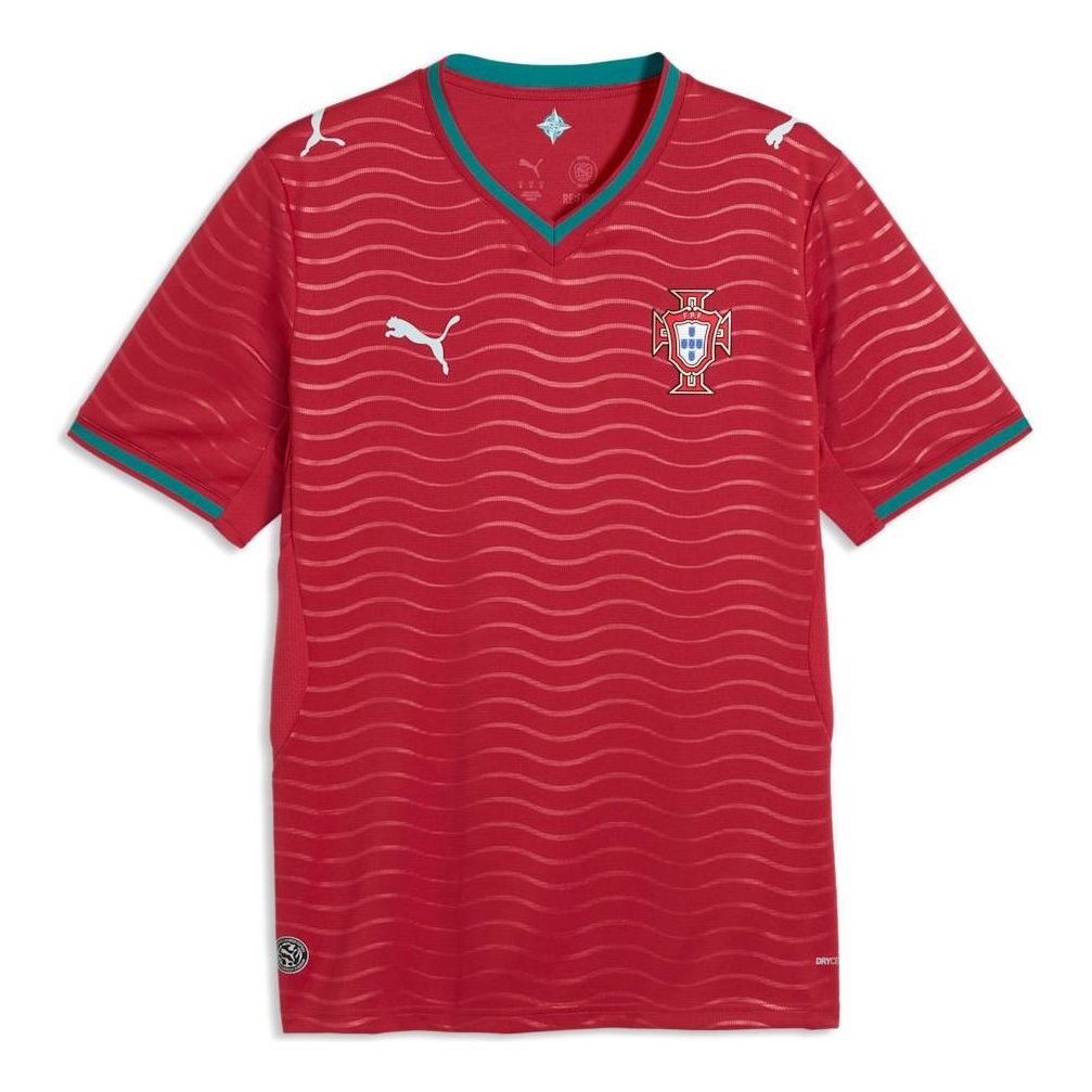 PUMA Portugal Home Soccer Jersey 'Club Red Green Lagoon' 783278-01
