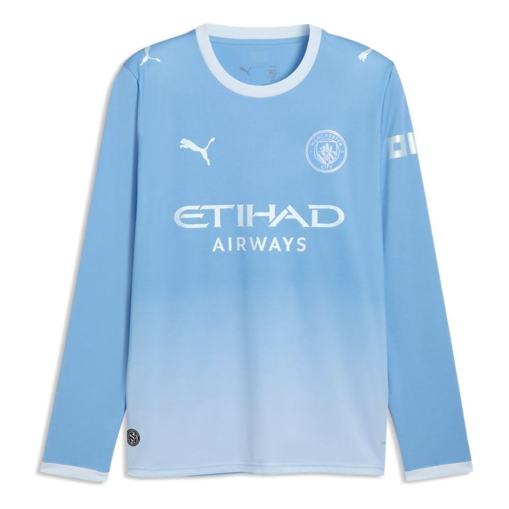PUMA x Manchester City Home Long Sleeve Soccer Jersey 'Team Light Blue Icy Blue' 784327-01