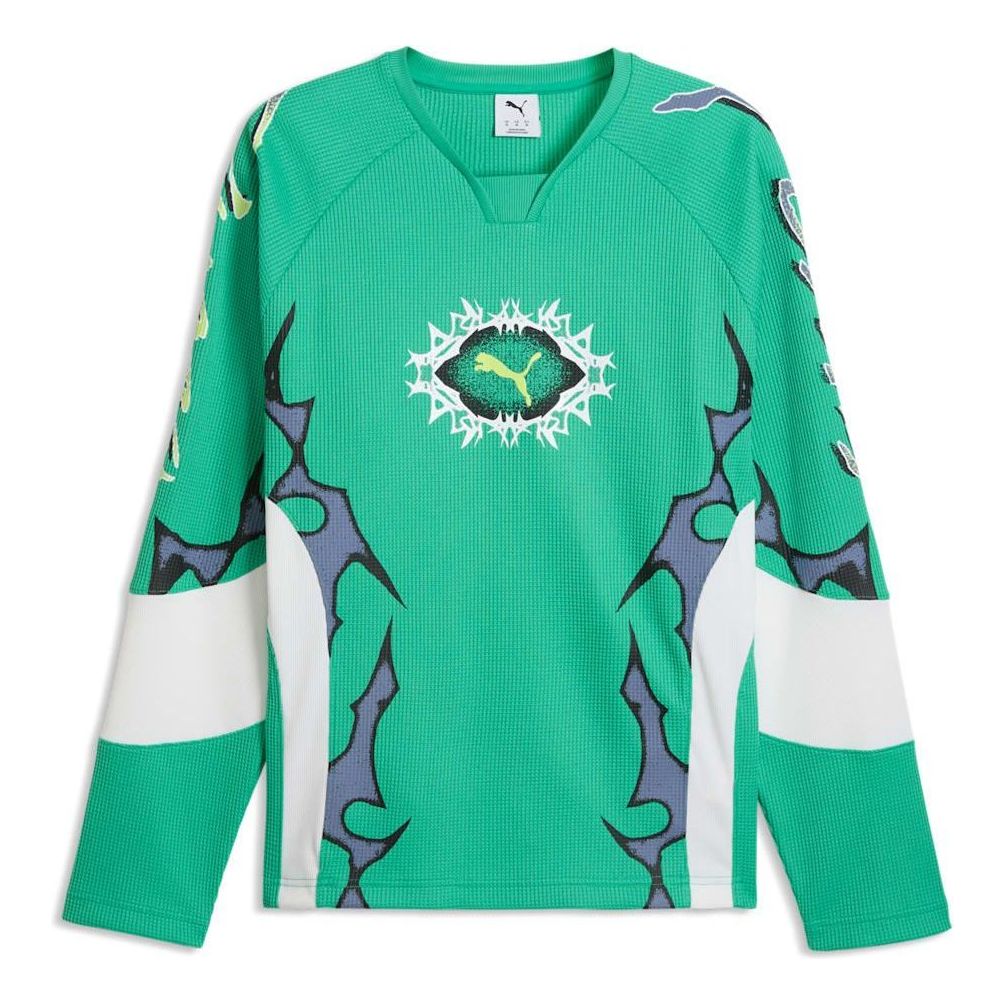 PUMA Pumatech-X Long Sleeve Waffle T-Shirt 'Vibrant Green' 635667-40