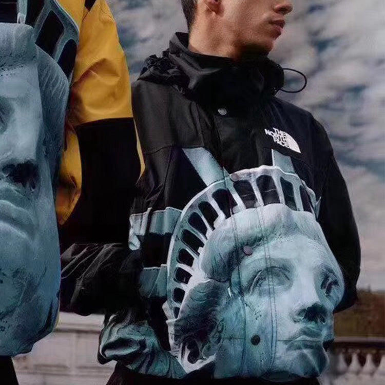 Supreme FW19 Week 10 x The North Face Statue of Liberty Mountain Jacket Black SUP-FW19-905