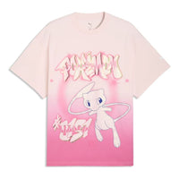 PUMA x Pokemon Shiny Mew Oversized T-Shirt 'Jasmine Flower Posie Pink' 635657-01