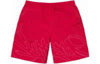 Supreme Tag Water Shorts 'Red' SUP-SS24-168