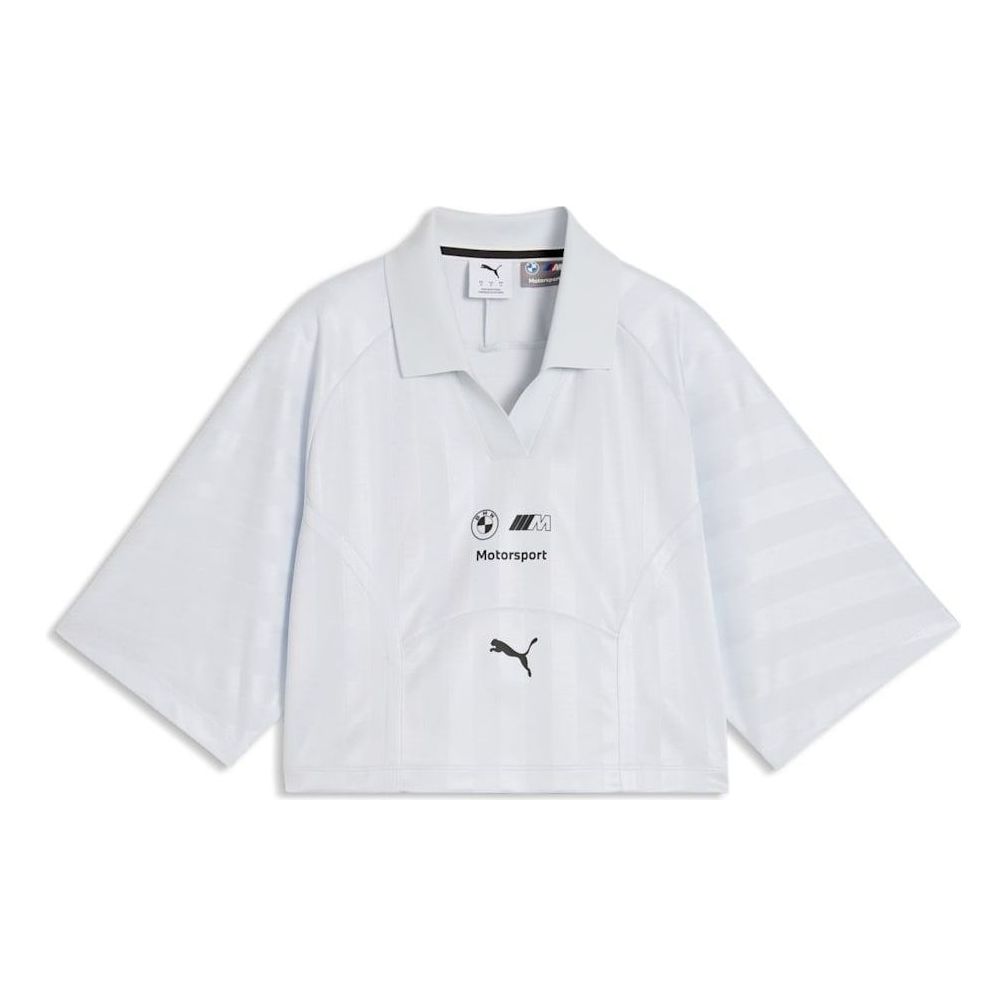 (WMNS) PUMA x BMW M Motosport Cropped Polo 'Silver Mist' 634905-07