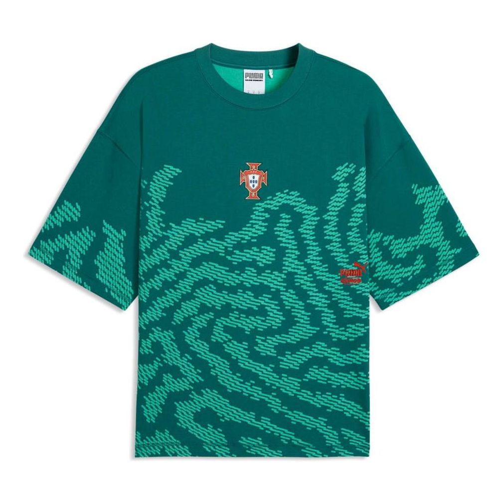 PUMA x PORTUGAL x SALEHE BEMBURY KING Oversized T-Shirt 'Emerald Ice' 635102-41