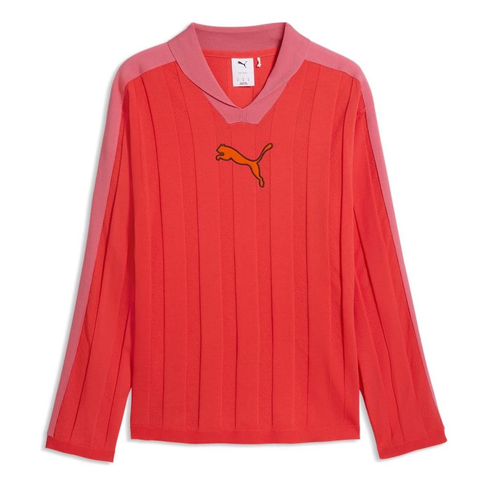 PUMA T7 Long Sleeve Polo 'Red Glamour' 635504-24