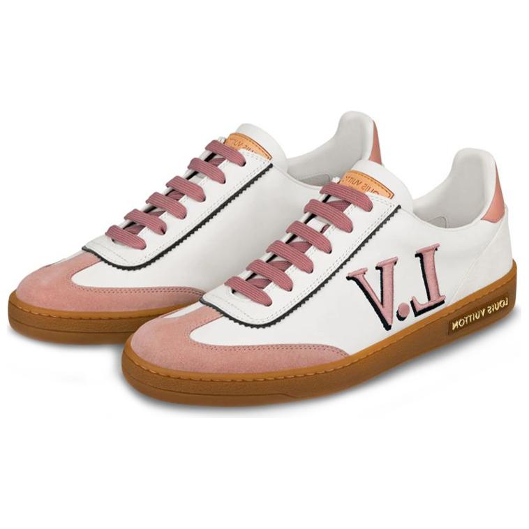 LOUIS VUITTON Lv Frontrow Sports Shoes Pink/White Women's