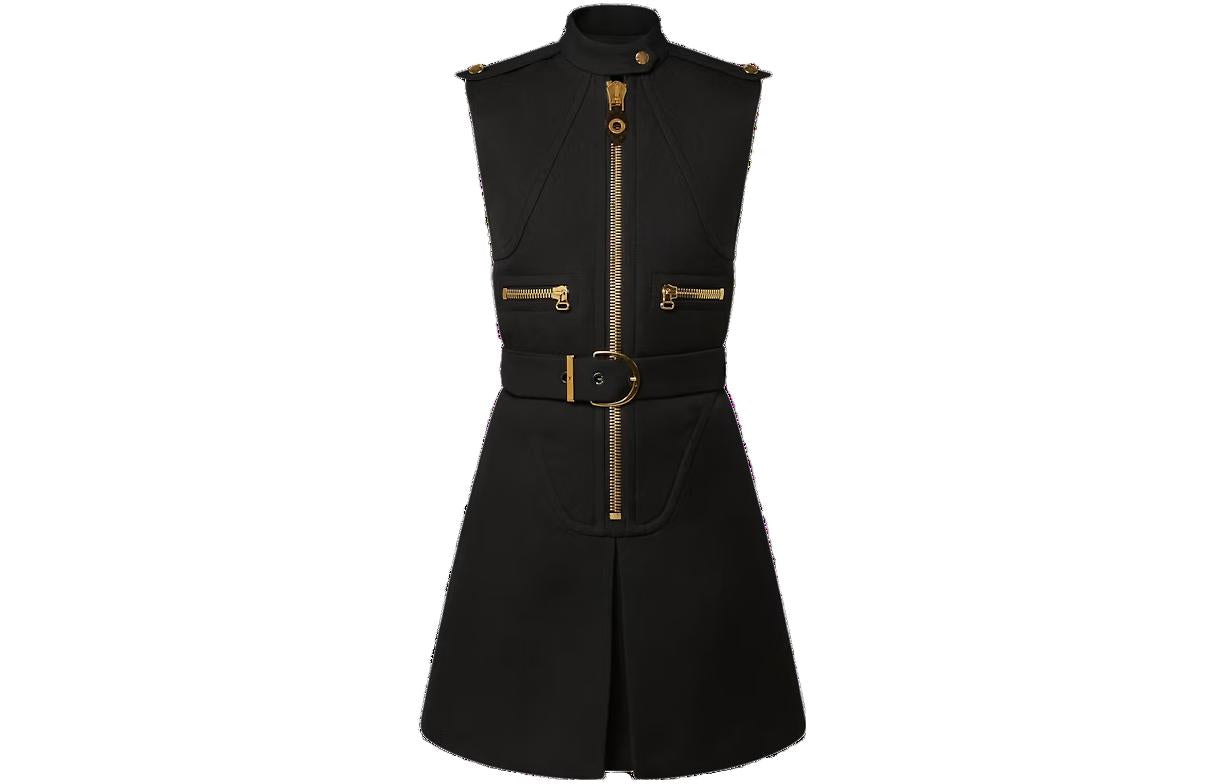 LOUIS VUITTON Sleeveless Dress Women's Black