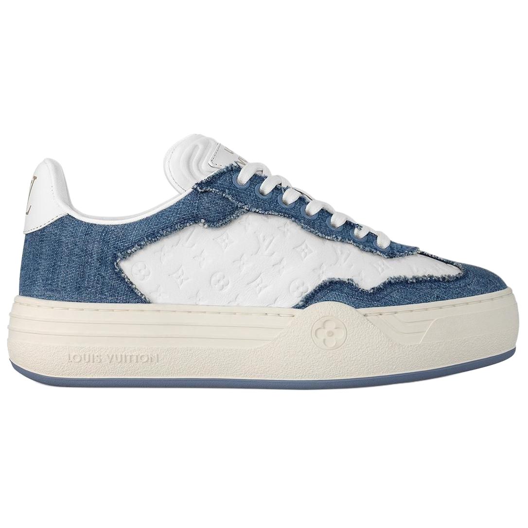 LOUIS VUITTON Groovy Low Top Skateboard Shoes Women's Blue