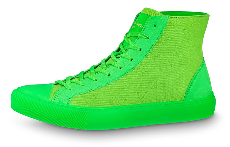 LOUIS VUITTON Tattoo High-Top Skateboard Shoes Men's Green