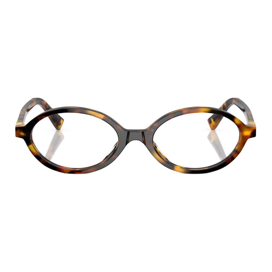 MIU MIU Acetate Oval Eyeglass Frames Women's Brown