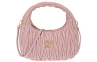 MIU MIU Wander Series Soft Sheep Leather Handbag, Crossbody Bag, Shoulder Bag Women's Pink