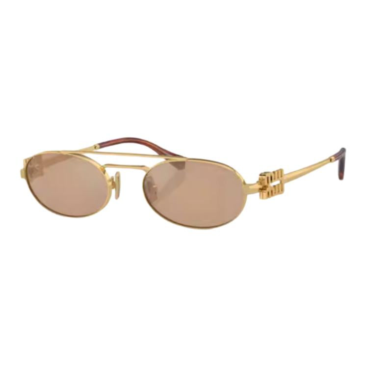 MIU MIU Metal Aviator Sunglasses Women's Gold