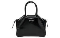 PRADA Genuine Leather Shoulder Bag Regular Women's Black