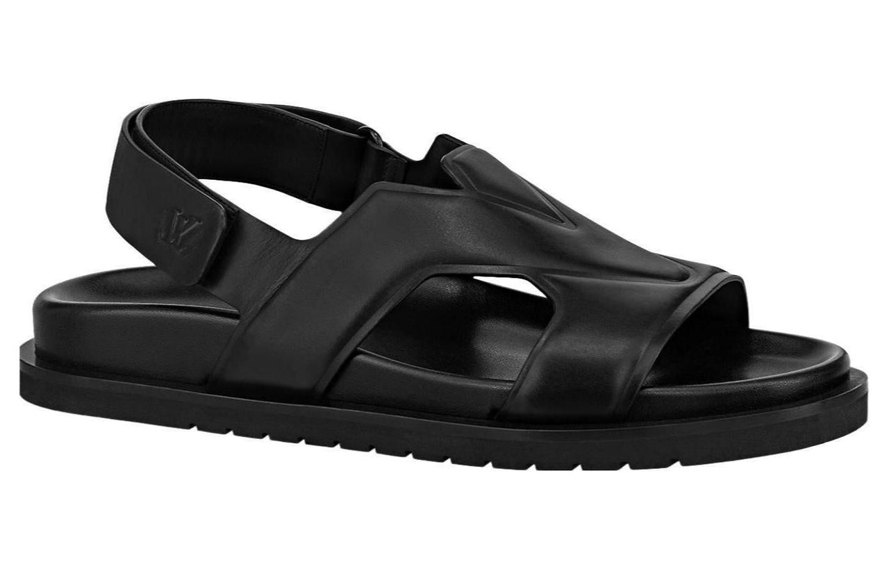 LOUIS VUITTON Oasis Beach Sandals Men's Black