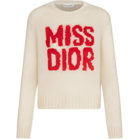 DIOR Miss Dior Cashmere Sweater Women's Light Brown