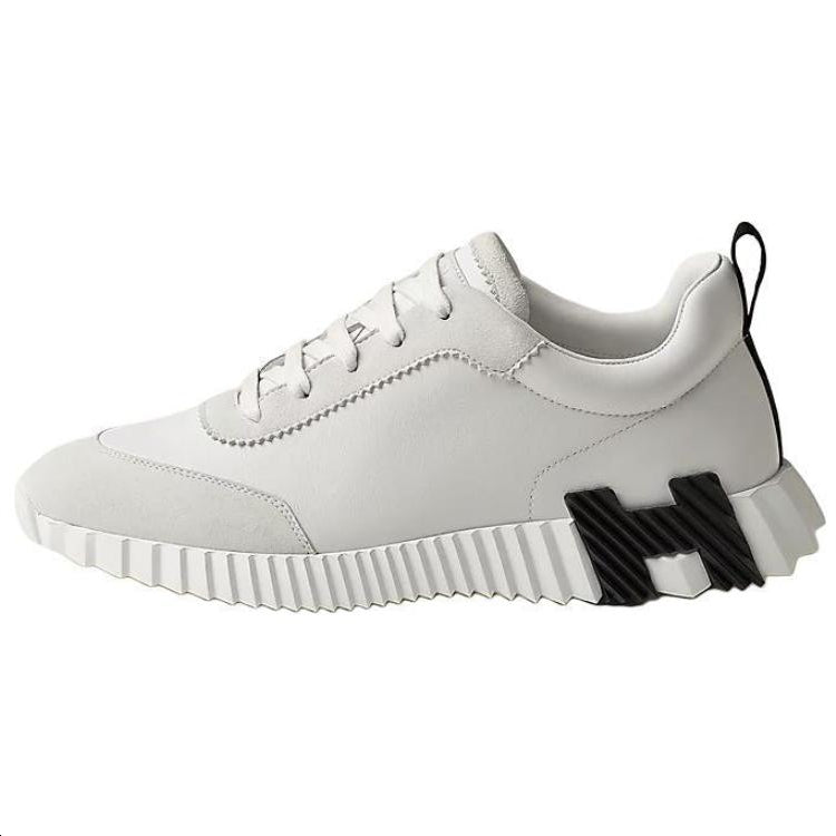 HERMES Bouncing Low-Top Casual Shoes Men White