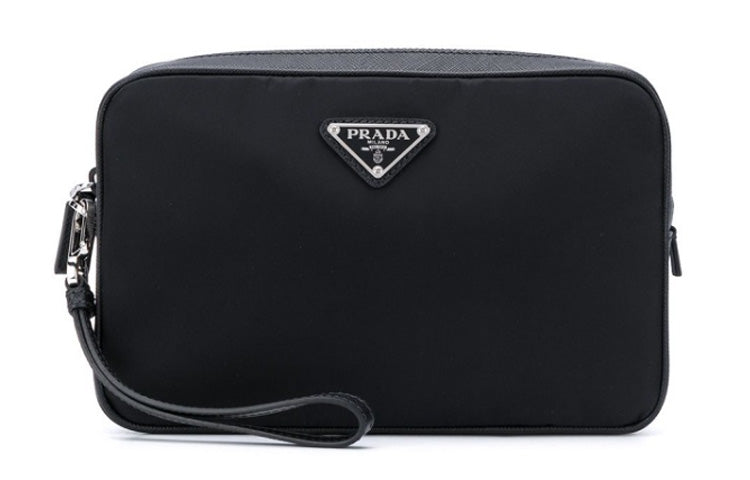 PRADA Fabric Clutch Men's Black