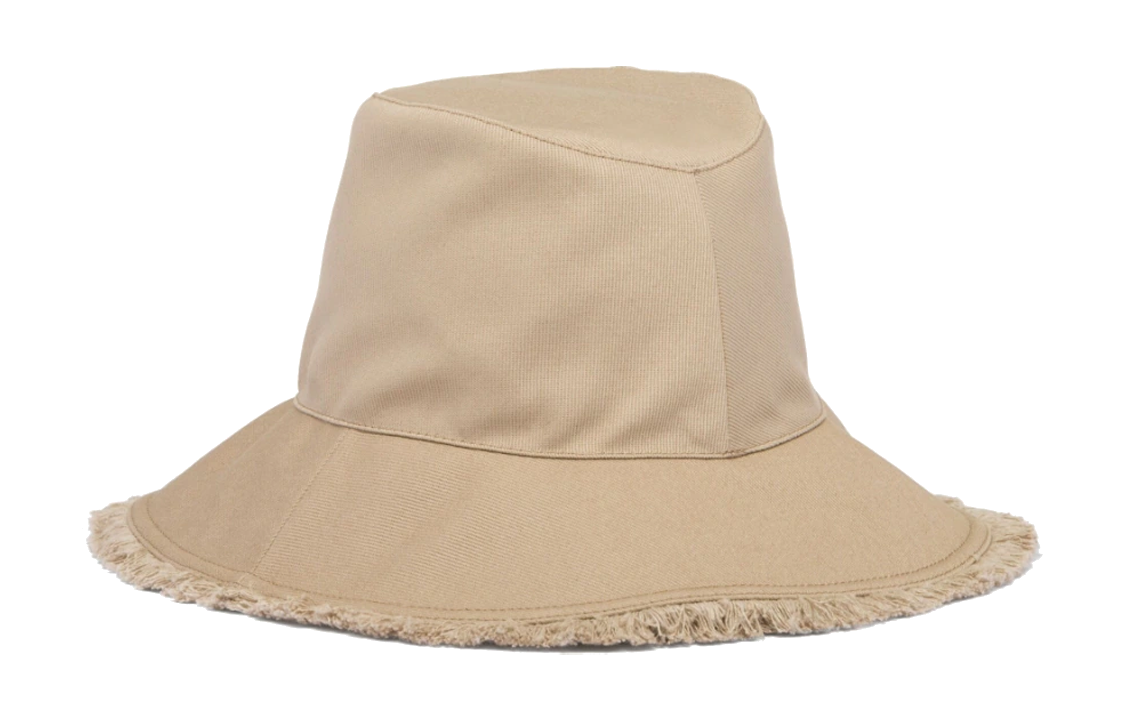 PRADA Embroidered Triangle-logo Drill Hat